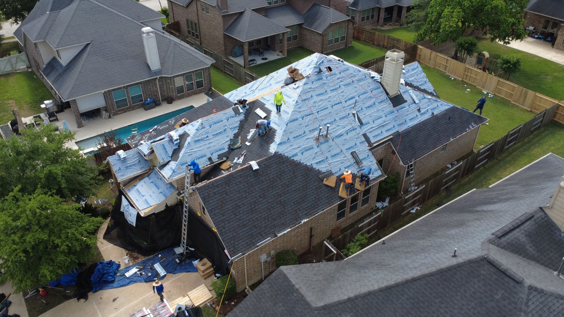 Gallery photos for 6,500 Sq Ft Insurance Roof Replacement Completed in One Day in Conroe: Image #3