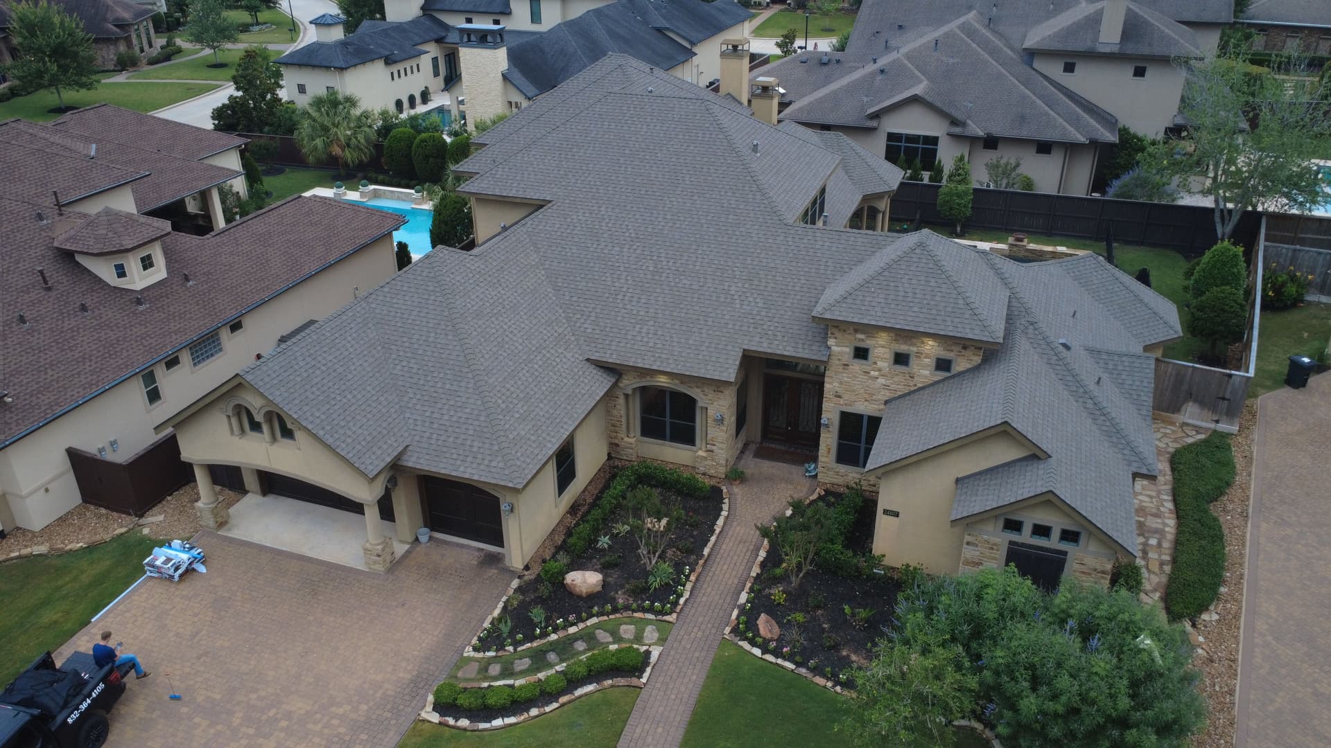 Gallery photos for 12,000 Sq. Ft. Insurance Roof Replacement with Seamless Gutters Up Next: Image #1