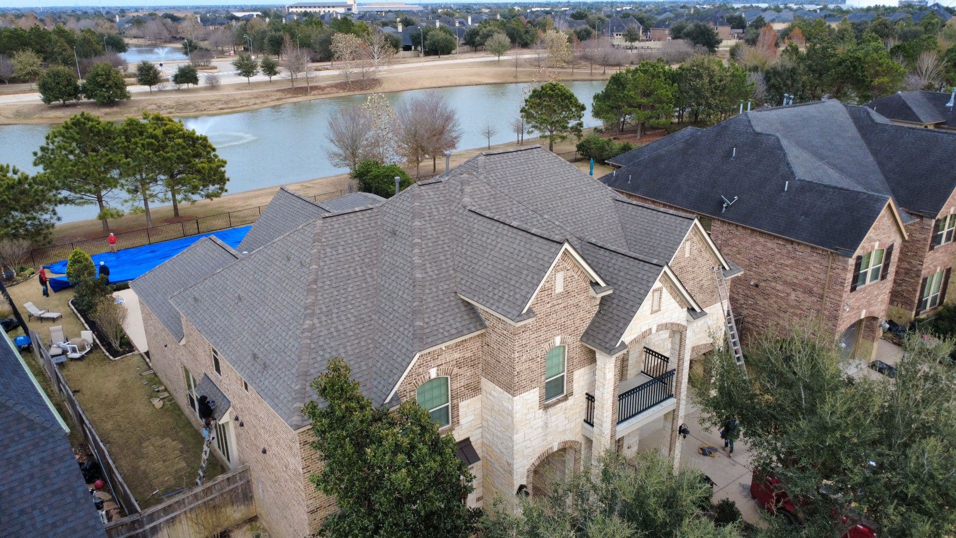 Gallery photos for TAMKO Titan XT Roof Installation in Fulshear Texas: Image #1