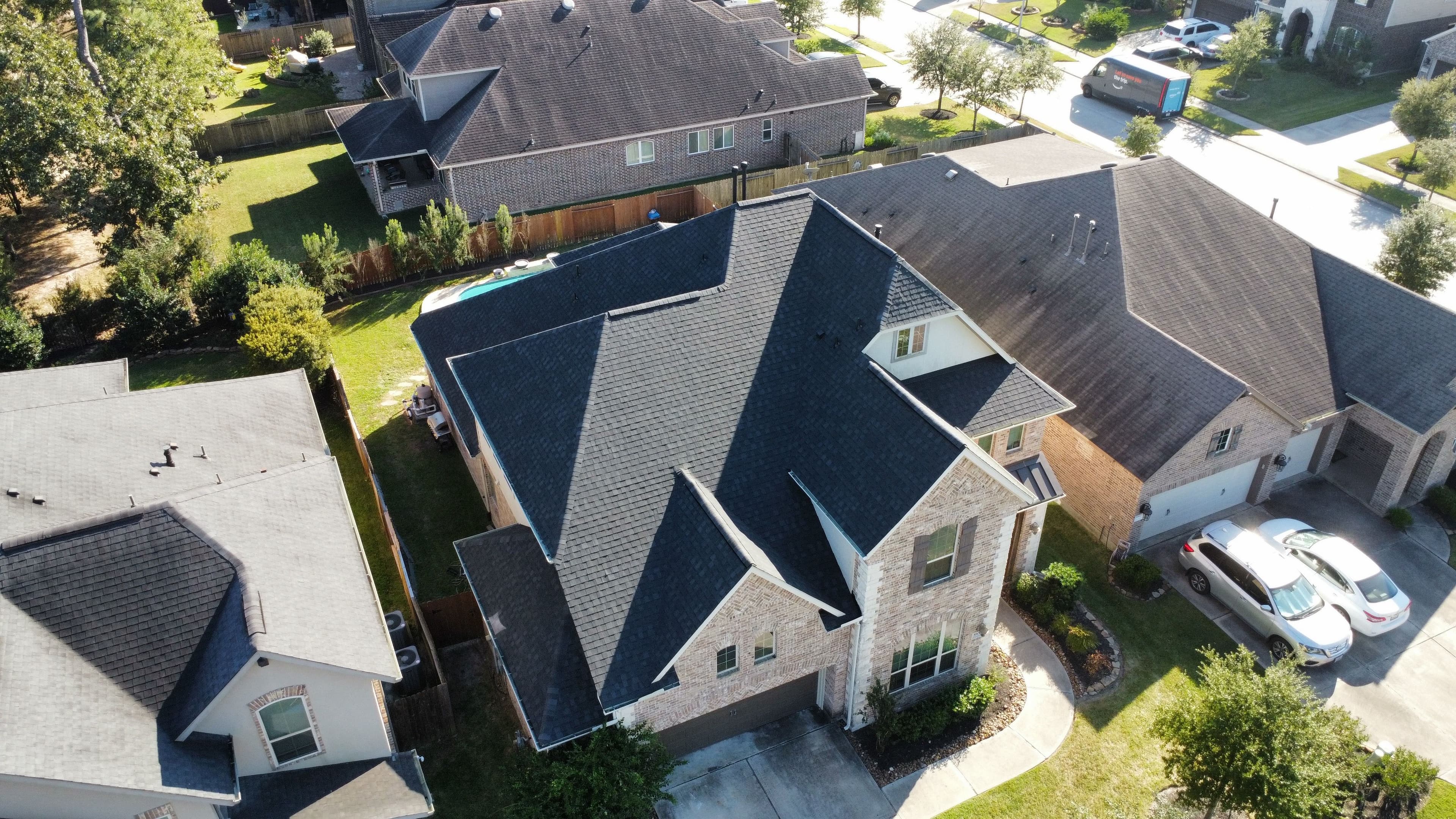 Rustic Black Roof Upgrade in Spring Texas