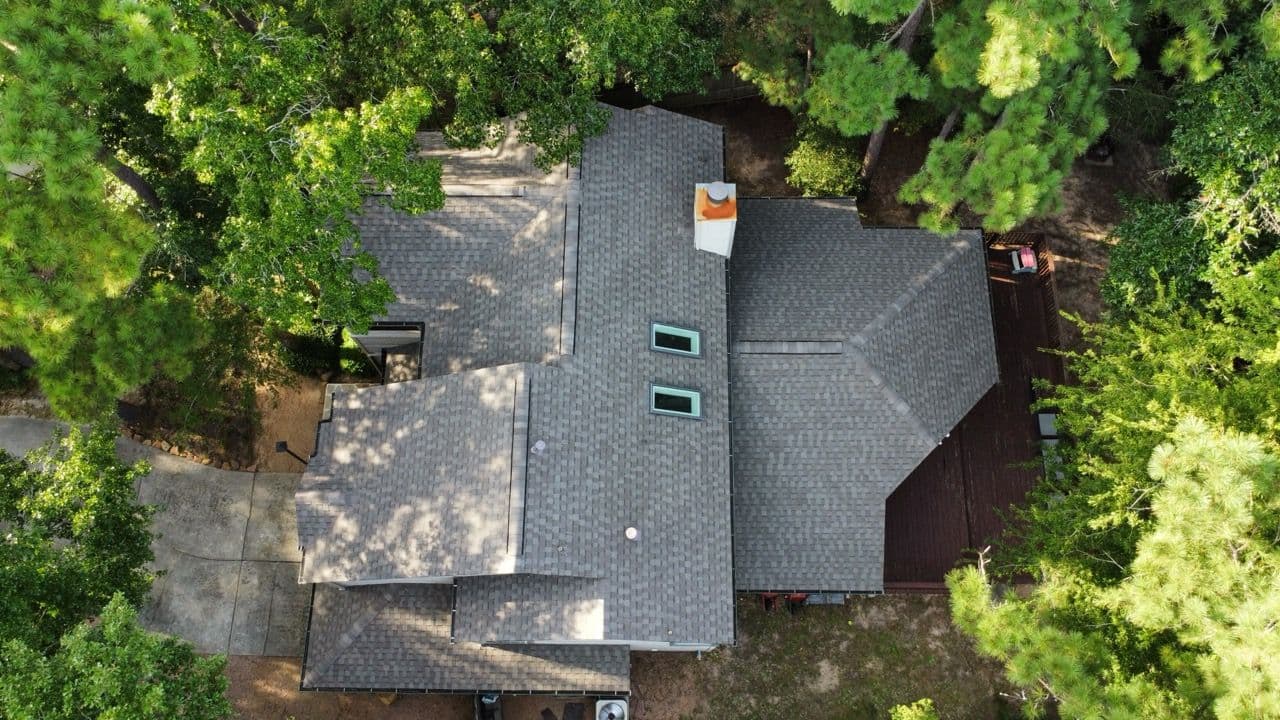 Gallery photos for Full Roof Replacement in The Woodlands TX with Tamko Titan XT Shingles: Image #1